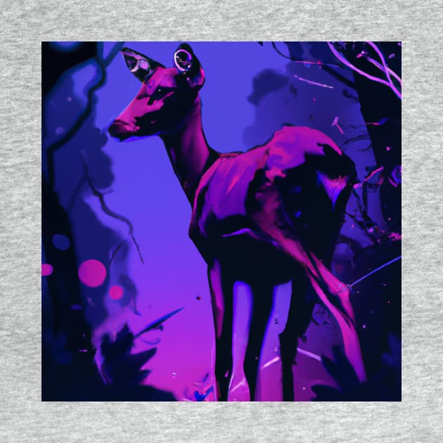 Vaporwave Deer by Trip Tank